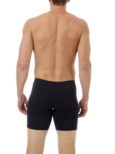 Underworks USA Men's Microfiber Light Compression Long Boxers for Hernia Prevention3