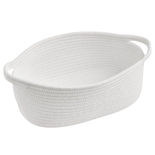 Image of Small Woven Gift Basket Empty - 15.4 inchx11.4 inchx6.7 inch, Extra Large, White