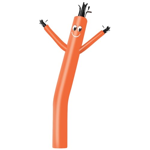 Image of MOUNTO 10ft Inflatable Dancers Tube Man Attachment - 10 Feet 12inch Tall Wacky Waving Inflatable Dancing Tube Guy, High Durability Rip-Stop Nylon (Blower Not Included) (Orange)