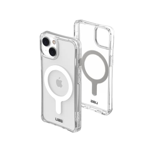 URBAN ARMOR GEAR UAG Designed for iPhone 14 Case Clear Ice 6.1" Plyo Built-in Magnet Compatible with MagSafe Charging Lightweight Slim Shockproof Transparent Protective Cover