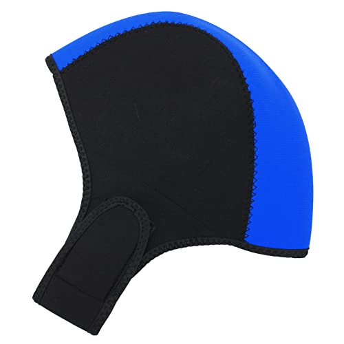 Pilipane Quick Drying Wetsuit Hood for for Limit Sun and uv Conservation, Comfortable Swim and Surf Headgear(Black+Blue)