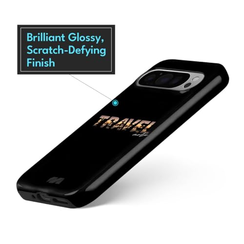 Image of MILLION CASES Adventure Calling Crystal Case for Google Pixel 8a, Google Pixel 8a Back Cover Case(2024) - PC | Midnight Black