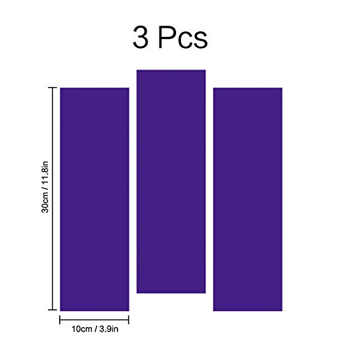 Image of QianBao Compatible with 11.8 inch x 4 inch Chevy Bowtie Emblem Wrap Kit with Spatula and Cutter 3 Pcs Universal Logo Overlay Purple