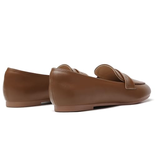 Image of Tilocow Women's Loafers Penny Loafers for Women Comfortable Round Toe Flats Fashion Work Dressy Shoes