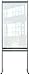 Produktbild Nobo Stellwand, 2 m hoher, durchsichtiger Raumteiler aus PVC-Folie, Hygieneschutz, Premium Plus, 780x2060mm, 1915558