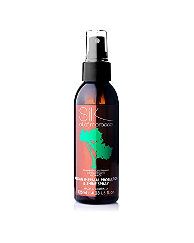 Silk Oil of Morocco Argan Vegan Thermal Protection & Shine Spray 125 ml Standard Size