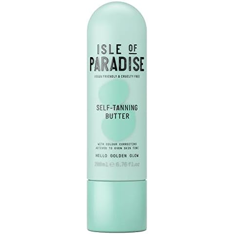 Isle of Paradise Fake Tan Butter (200 ml) Gradual Self Tan Butter, Combining Skin Care and Self Tanning, Natural Ingredients & Vegan Cover