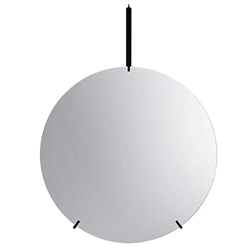 北欧の化粧鏡フレームレス壁掛けミラーHDガラスパネル装飾ミラー直径40/50/60/70ゴールド、ブラック Tilting Mirror