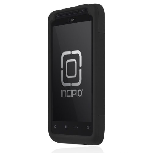 Incipio HT-205 HTC EVO Design 4G/Hero S SILICRYLIC Hard Shell Case with Silicone Core - 1 Pack - Retail Packaging - Black/Black