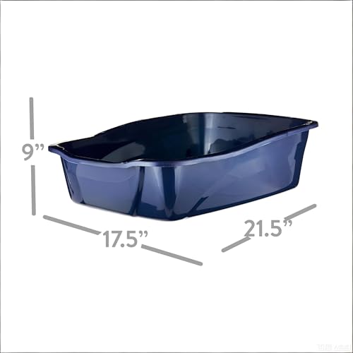 Arenero grande para gatos con bordes anti salpicaduras miniatura 4