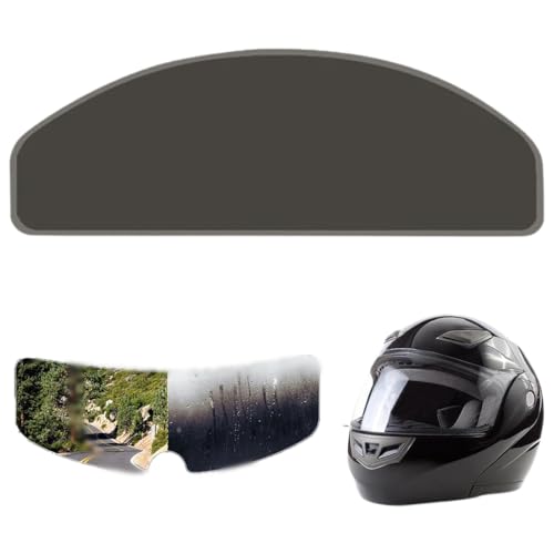 MIRKUZI Viseras para cascos de moto 1 protector solar para casco de motocicleta, película protectora universal. Fácil de instalar, compatible con varios modelos de casco (gris oscuro).