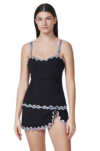 Profile by Gottex Layla Tricolore E-Cup Tankini Top - Built-in Bra, Adjustable Straps, Front Lining, Bottom Sold Separately4