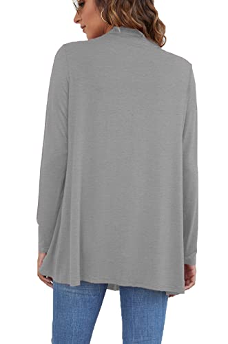 Image of Ladlop Women's Lightweight Open Front Cardigans Long Sleeve Casual Soft Drape Fall Cardigan