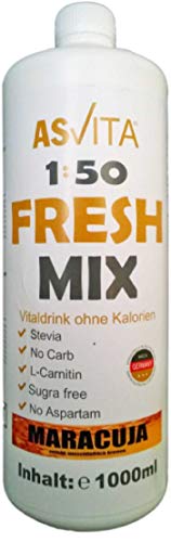 Fresh Mix 50 Vital Drink, Maracuja, 1L Flasche
