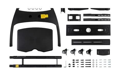 Image of BIG VUE Rolling Mobile TV Cart with Wheels for 32-65 Inch LCD LED 4K Flat Screen TVs, TV Floor Stand with Shelf Holds Up to 100 lbs, Height Adjustable Trolley Max VESA 600x400mm