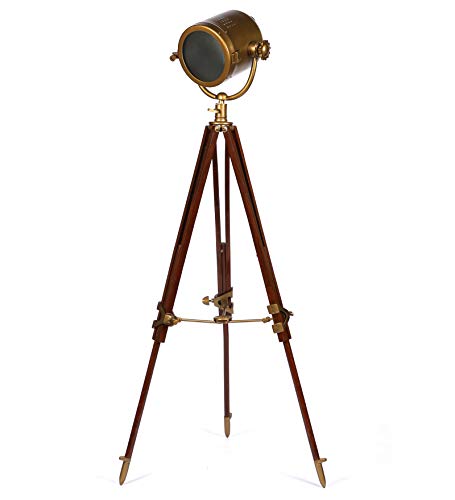 Image of Modern Metal Floor Lamp for Living Room, Bedroom & Office | 132 cm Tall Standing Lamp with 25.5 cm Decorative Shade & 20 cm Stable Base | Minimalist Corner Light for Home Decor | Yellow Finish