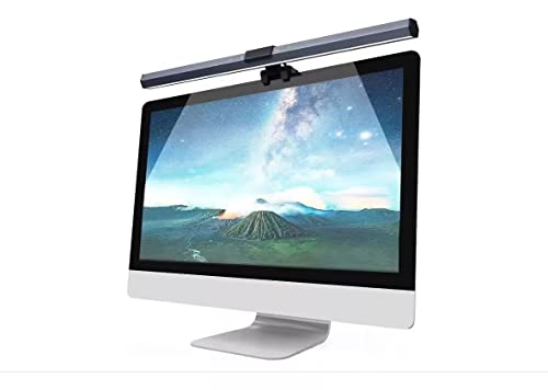Image of USB LED Lamp for Computer Monitor - Adjustable Brightness & Color Temperature, USB Powered, Matte Graffiti Finish, 40 cm, 5W, Eye-Care, Easy Installation, Perfect for Reading, Laptop, and Study
