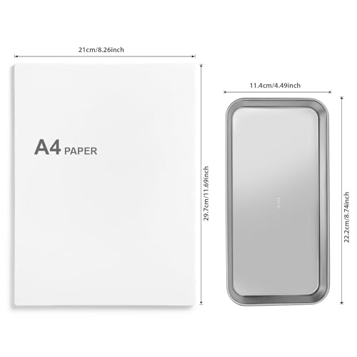 Image of JMU Stainless Steel Tray 4 Pack, SL304 Thickened Stainless Steel Surgical Tray for Medical Instruments, 8.7 inch x 4.5 inch x 0.9 inch