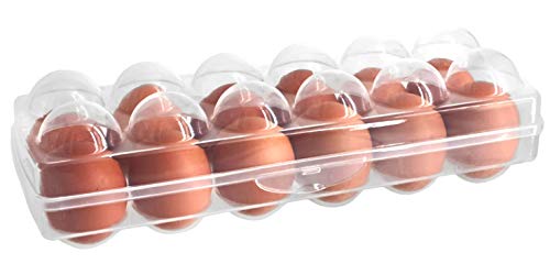 My-goodbuy24 Boîte à œufs pouvant contenir jusqu'à 12 œufs - En plastique transparent - Idéal pour le réfrigérateur - Pour ranger 12 œufs Cover