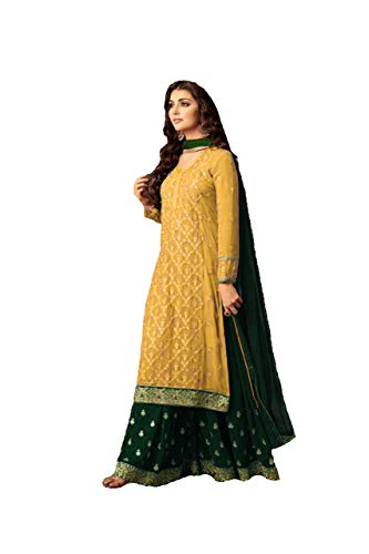 Delisa Indian/Pakistani Ethnic wear Georgette Plaazosharara for Womens sharara Dress Indian Women