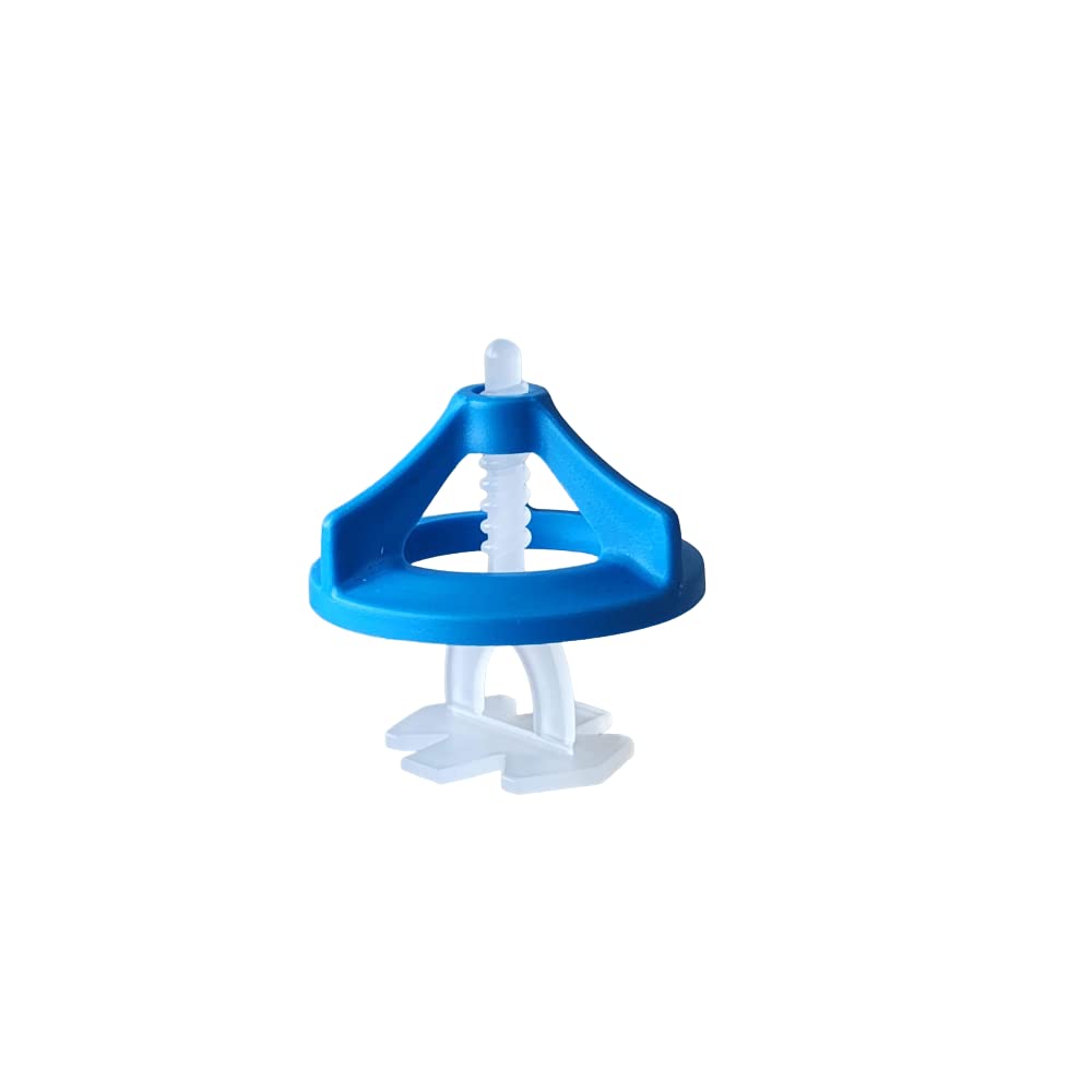 Ista Tools - Juego de ayudas para colocar azulejos, 1 mm, sistema de nivelación de 200 piezas, ayudas de colocación de campanas roscadas, pestañas de tracción, herramientas para azulejos