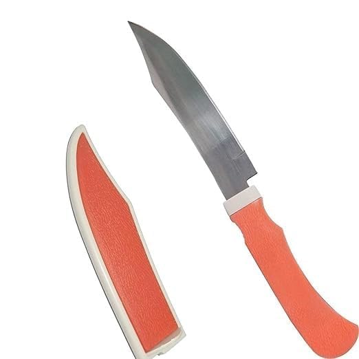 Stainless Steel Kitchen Knife – Multipurpose Vegetable & Fruit Knife with Protective Cover for Safe Storage