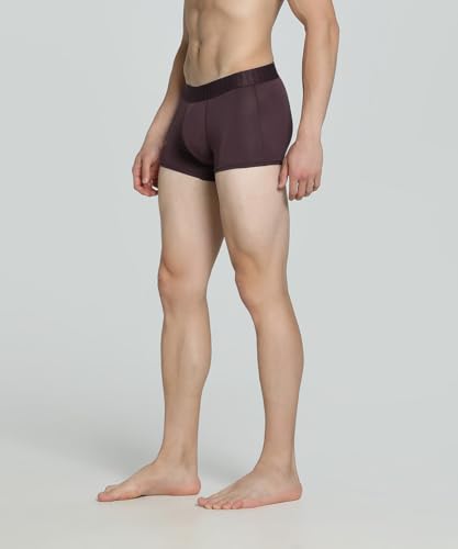 Image of Puma Bamboo Men's Trunks - Warm Chestnut - White
