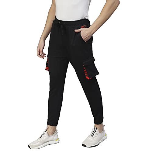 Image of Rigo Printed Cotton Jogger Pants for Men | Regular Fit Track Pant for Men | Jogger Track Pant for Men | Lower for Men Idol for Gym, Yoga, Sports, Running