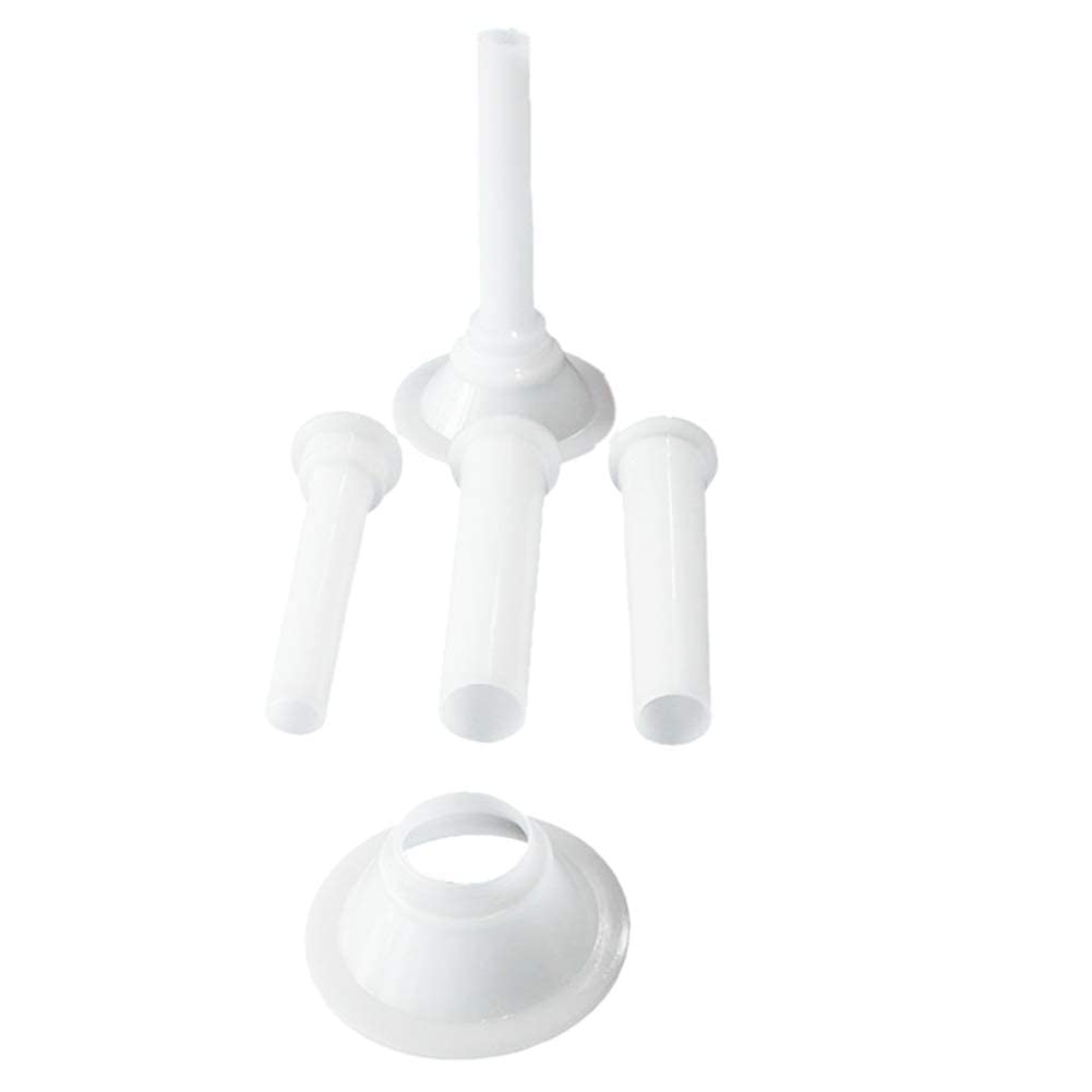 Sausage Machine Funnel 3 Tubes Sausage Enema Tube Meat Grinder Plastic Fittings Sausage Filling Nozzle For Handmade Meat Grinder Stuffer (22#)