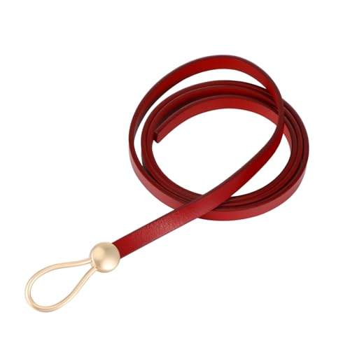 TOYANDONA Stylish Red Waist Belt for Women Elastic Stretch Cinch Design for Dresses Jeans and Parties Lightweight and Comfortable Accessory for All Occasions