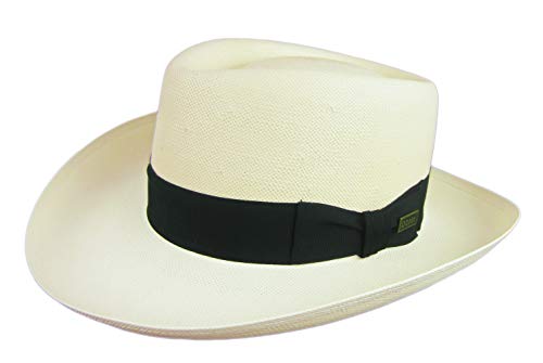 Dobbs Basino - Panama Straw Gambler Hat (7 1/8)