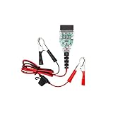 YIYI OBD2 自動車バッテリー交換ツール OBD 12V 自動車メモリーセーバーケーブル デジタルディスプレイ 5Aヒューズ付き