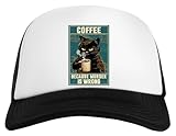 Photo Gallery generico catattoo coffee because murder is wrong berretto da baseball bianco unisex snapback Photo Gallery generico catattoo coffee because murder is wrong berretto da baseball bianco unisex snapback