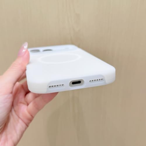 Coque silicone Magsafe iPhone 14 Pro blanche - 2