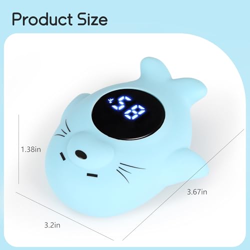 Image of Baby Bath Thermometer & Room Thermometer for Infants - Bath Tub Water Temperature Thermometer with Safety Temp Warning - Otter Floating Bath Toy for Girls Boys Newborn Kids