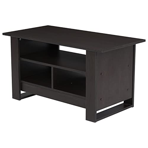 Image of Nilkamal Barcelona Engineered Wood Center Table | Coffee Table with 3 Shelves (Finish: New Wenge)