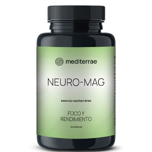 Mediterrae Neuro-Mag | Creatina y Magnesio en Cápsulas Veganas | Fórmula de Doble Acción con Creatina Monohidratada y Magnesium Bisglicinato para Energía, Foco Mental y Recuperación Muscular