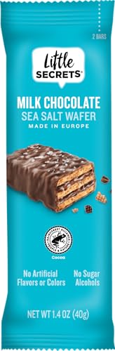 MILK CHOCOLATE WITH SEA SALT CRISPY WAFERS, MILK CHOCOLATE; SEA SALT