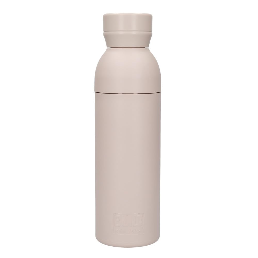 Built Planet Bottle500Ml Recycled Reusable Water Bottle With Leakproof LidPale Pink from B&Q