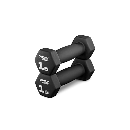TREX SPORT Neopren Hanteln Set | Kurzhanteln 2er Set 4kg-20kg | Hanteln Frauen & Männer Set (2 x 1 kg) TREX SPORT Neopren Hanteln Set | Kurzhanteln 2er Set 4kg-20kg | Hanteln Frauen & Männer Set (2 x 1 kg)