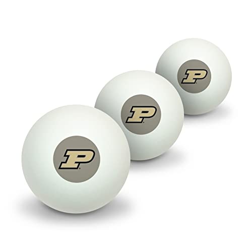 GRAPHICS & MORE Purdue Boilermakers Logo Secondary Novelty Table Tennis Ping Pong Ball 3 Pack