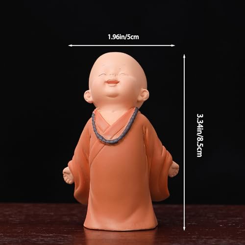 Set de 3 Figuras de Buda Risueño de Resina miniatura 4