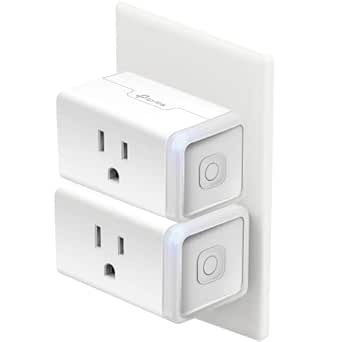 Kasa Smart Plug HS103P2, Smart Home Wi-Fi Outlet Works with Alexa, Echo, Google Home &amp; IFTTT, No Hub Required, Remote Control,15 Amp,UL Certified, (Pack of 2) White