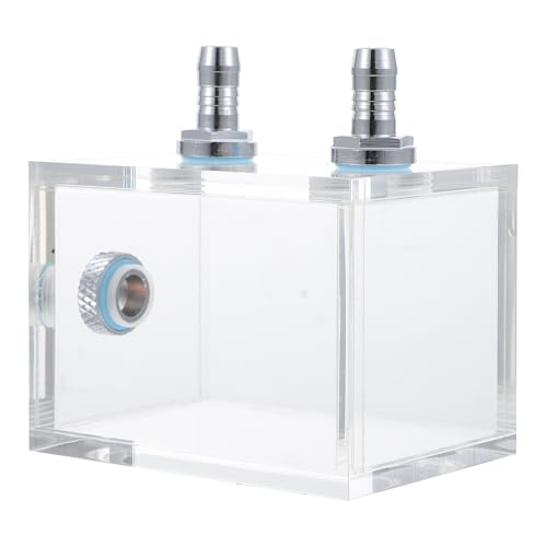 Tanque de refrigeración líquida para PC transparente con cabezales de apriete rápido y diseño resistente a fugas de acrílico para sistemas de enfriamiento de CPU profesional para bricolaje miniatura 1