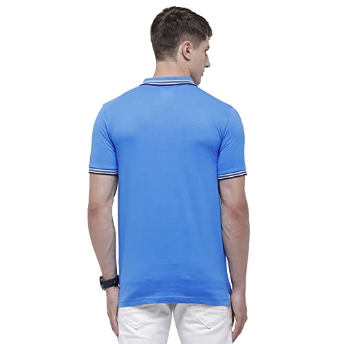 Image of Classic Polo Mens Solid Half Sleeve 100% Cotton Slim Fit Polo Neck T-Shirt (PRISTO-GR02)