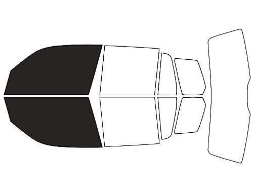 Rvinyl Window Tint Kit Compatible with Mercedes-Benz Glk-Class 2010-2015 - Front Precut Kit - 20%