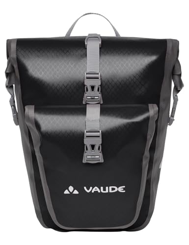 VAUDE Fahrradtasche für Gepäckträger Aqua Back Plus Single 1 x 25 L in schwarz, Hinterradtasche...