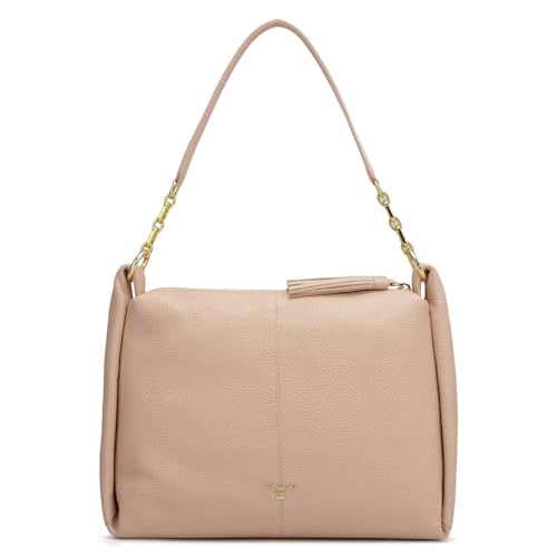Image of Da Milano Leather Pink Leather Hobo (Medium)