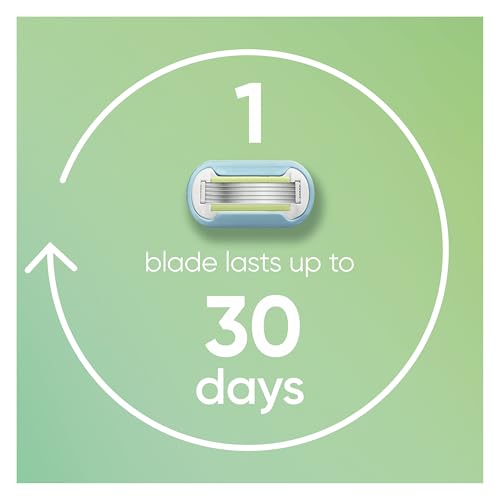 Gillette Venus Extra Smooth Rasierklingen Damen, 4er Pack Rasierklingen-Nachfüllungen, Lubrastrip mit einem Hauch von Avocadoölen… – Ansicht 4