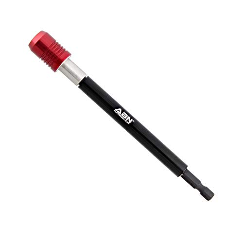 ABN 1/4 Inch Drive 6 Inch Long Drill Quick Change Bit Holder Locking Bit Extension, Quick Release for Hex Impact Bits